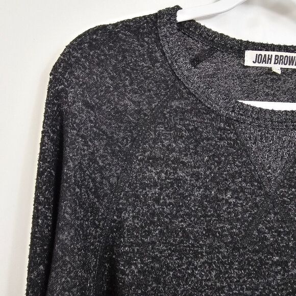 Joah Brown Longsleeve Crew Neck Longsleeve Tee in Charcoal - Size S/M - Picture 3 of 8